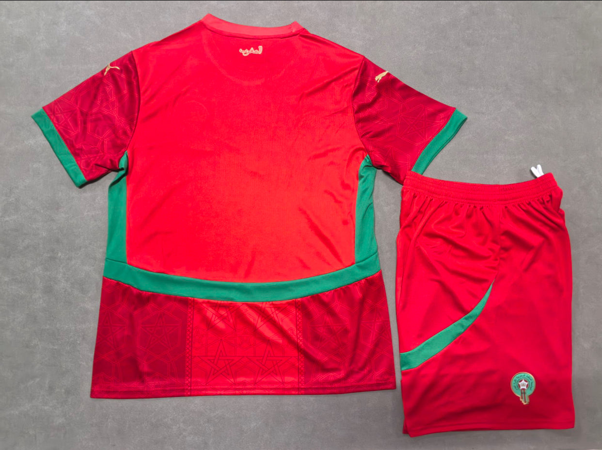 2025/26 Morocco Home Kit Kids