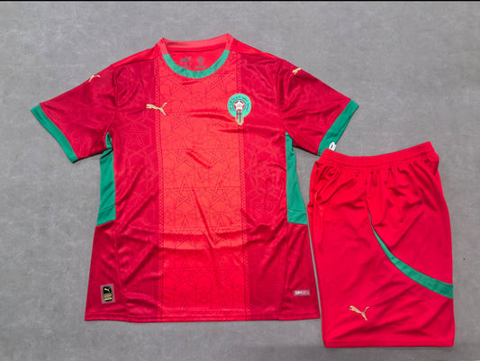 2025/26 Morocco Home Kit Kids